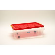 Unterbett Box mit Rollen 60x40x18 cm 26 ltr.VE 17