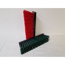 Straßenbesen 40 cm schwarz lackiert grün oder rot