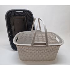 Wäschekorb Rattan 40 ltr. + 35 ltr.mit Griffen gem