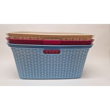 Wäschekorb Rattan 40 ltr.mit 4 Griffen