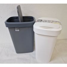 Schwingdeckeleimer 25ltr. weiß&anthrazit VE 6