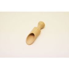 Holz - Küchenschaufel rund 9  x 3 cm VE 50